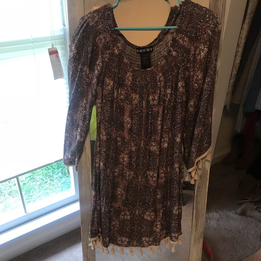 Off shoulder floral dress